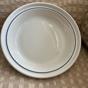 Vintage Longaberger Pottery Off-White Ceramic Pie Pan Plate 10 inches
